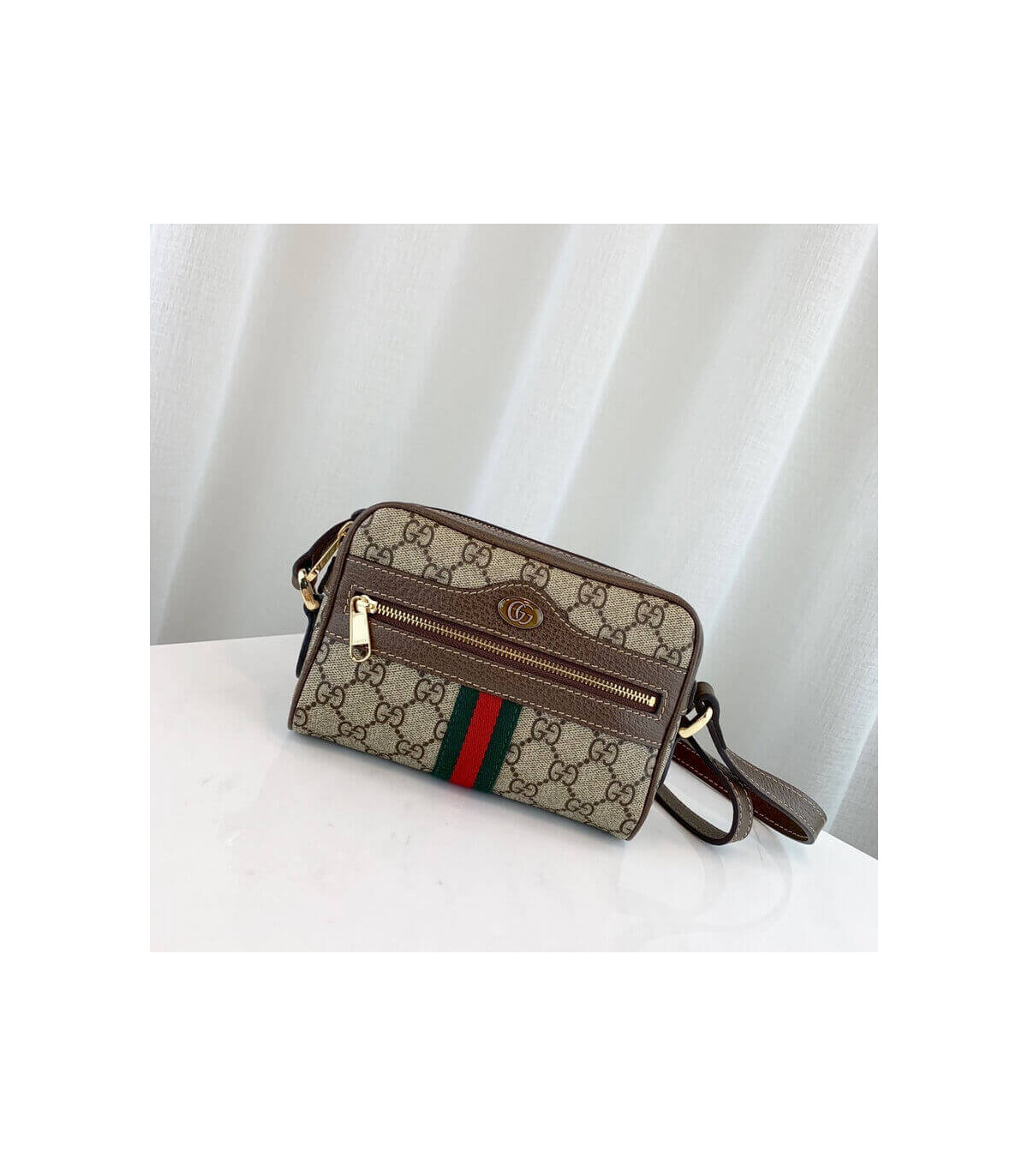 Gucci Ophidia GG Supreme Mini Bag Beige