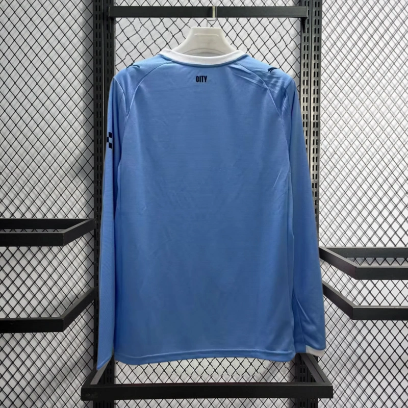 2025-26 Manchester City Home Long sleeve Football jersey