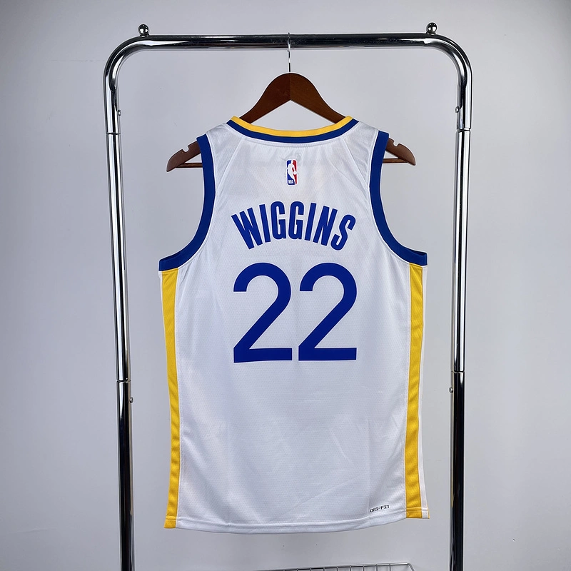 2023 NBA Golden State Warriors 22 WIGGINS Basketball Jersey