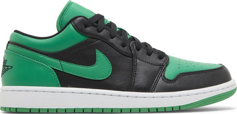 Air Jordan 1 Low Black Lucky Green 553558-065