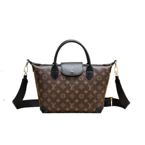 Louis Vuitton Tote Bag Monogram Canvas Black 26Cm