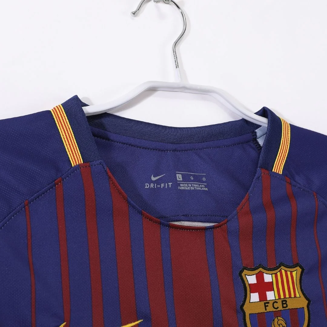 Barcelona 2017/18 Retro Home Soccer Jersey