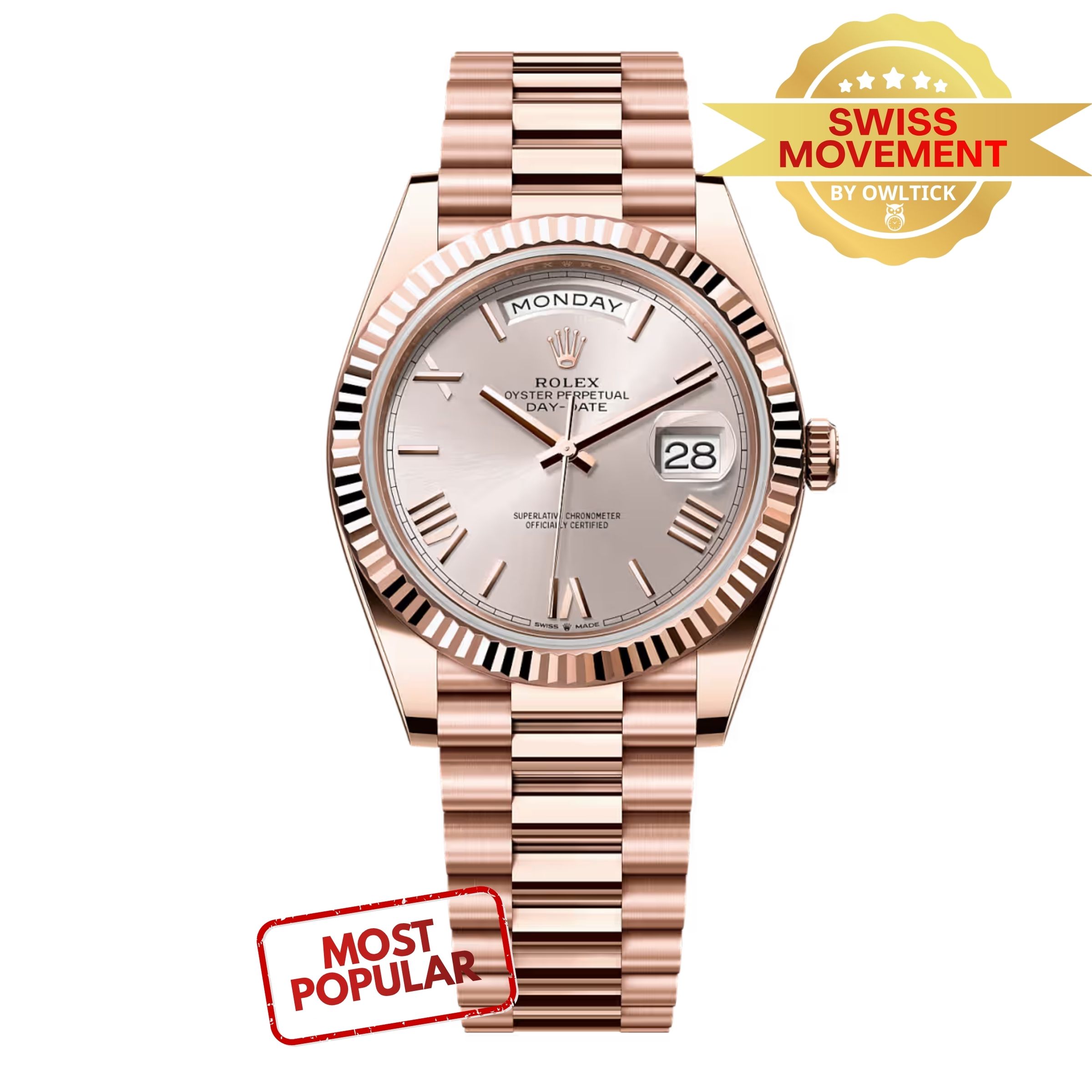 [Superclone] Rolex Day-Date 40mm Sundust Dial President 228235