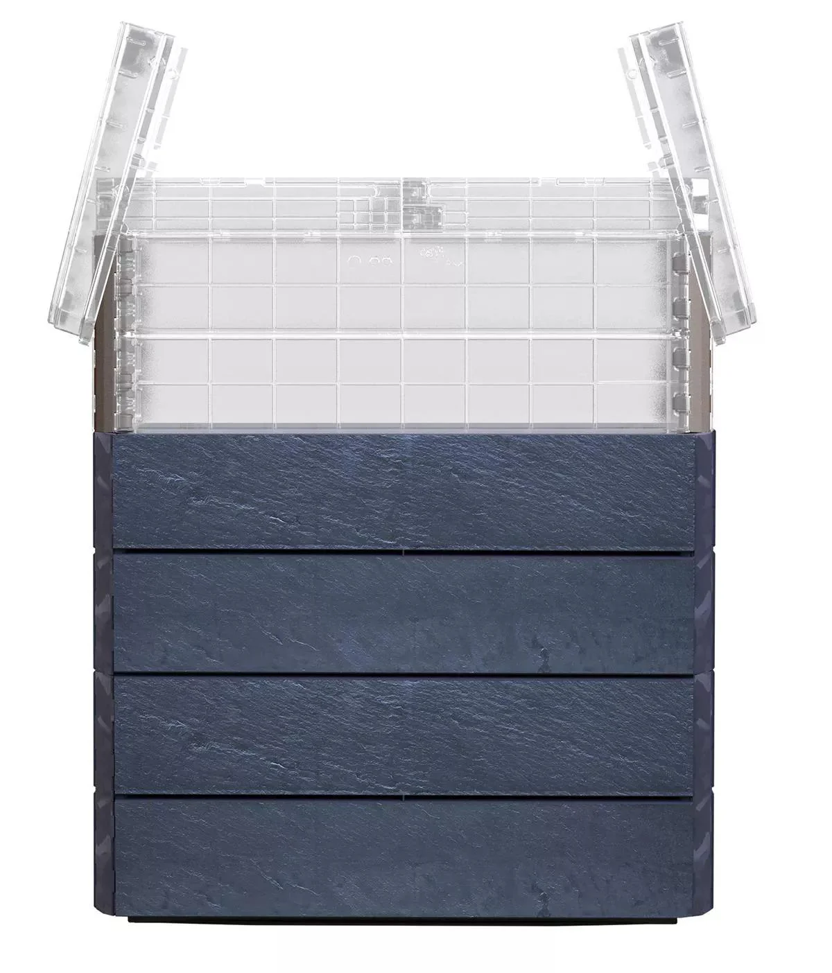 Modular Rectangular Raised Bed Kit with Translucent Panels & Lid