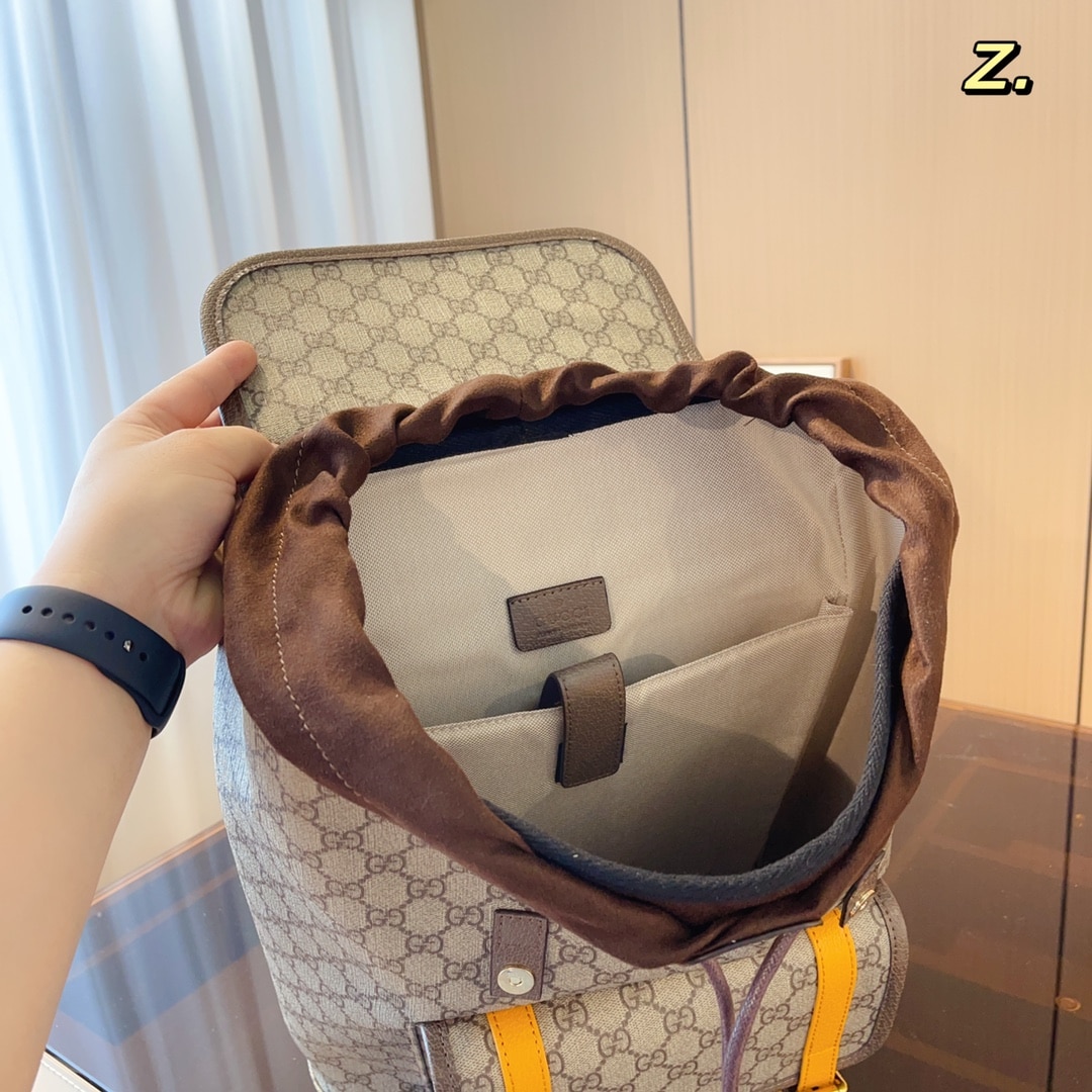 Gucci Soft Gg Supreme Backpack Beige 41Cm 473869 K9Rit 8857