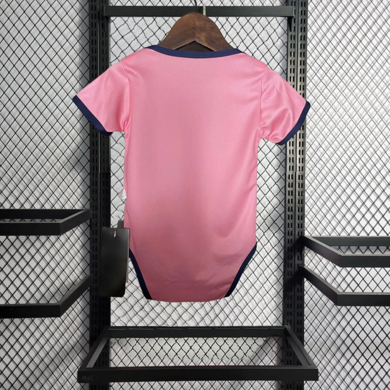 2025-26 Baby Barcelona pink Football jersey