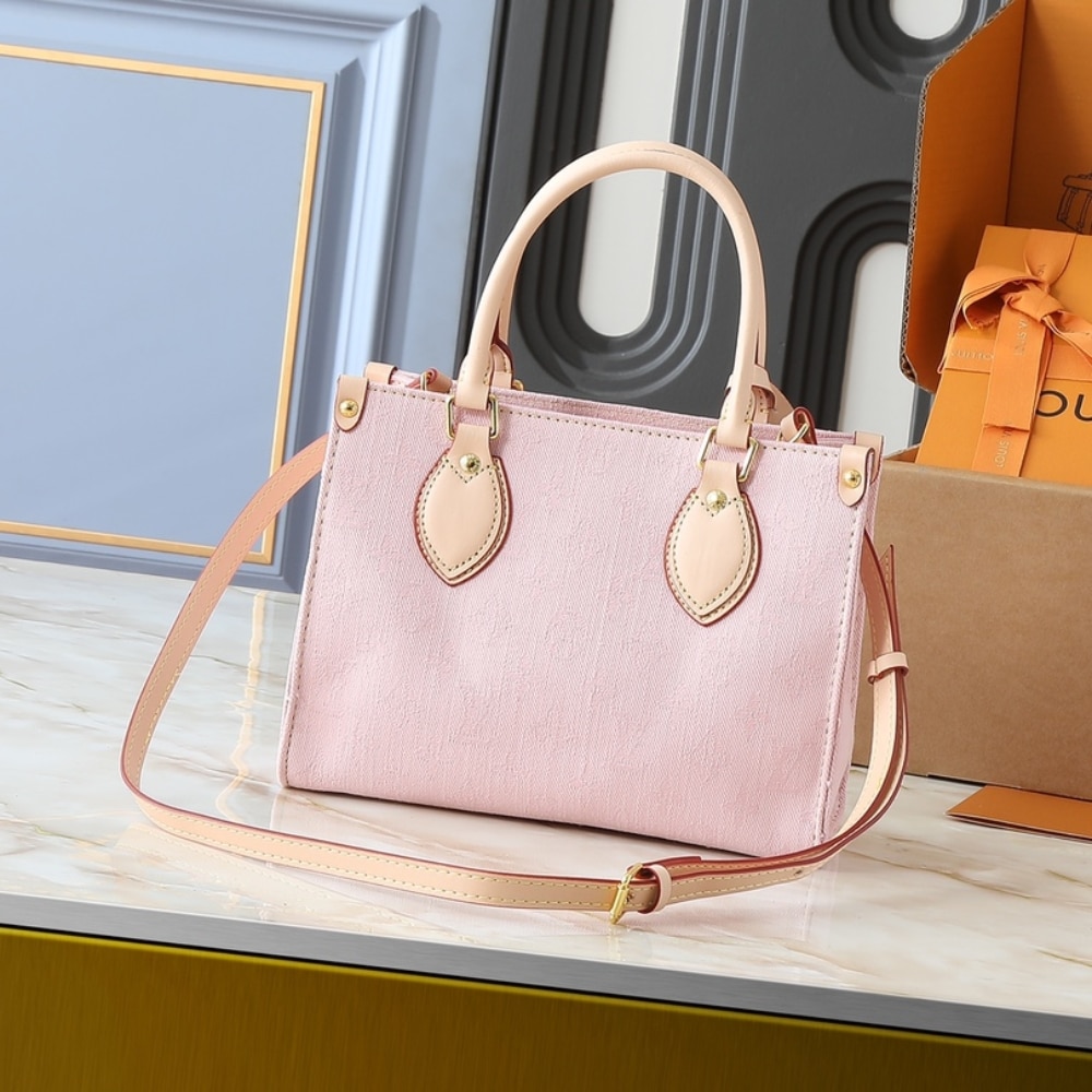 Louis Vuitton Onthego PM Denim Pink 25Cm
