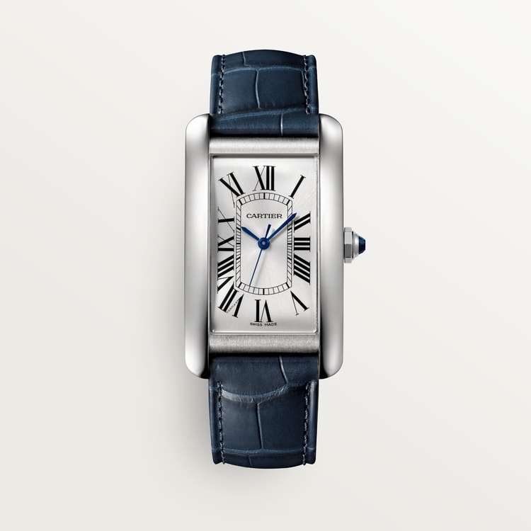 Cartier TANK AMERICAINE Blue Strap 26.6 mm