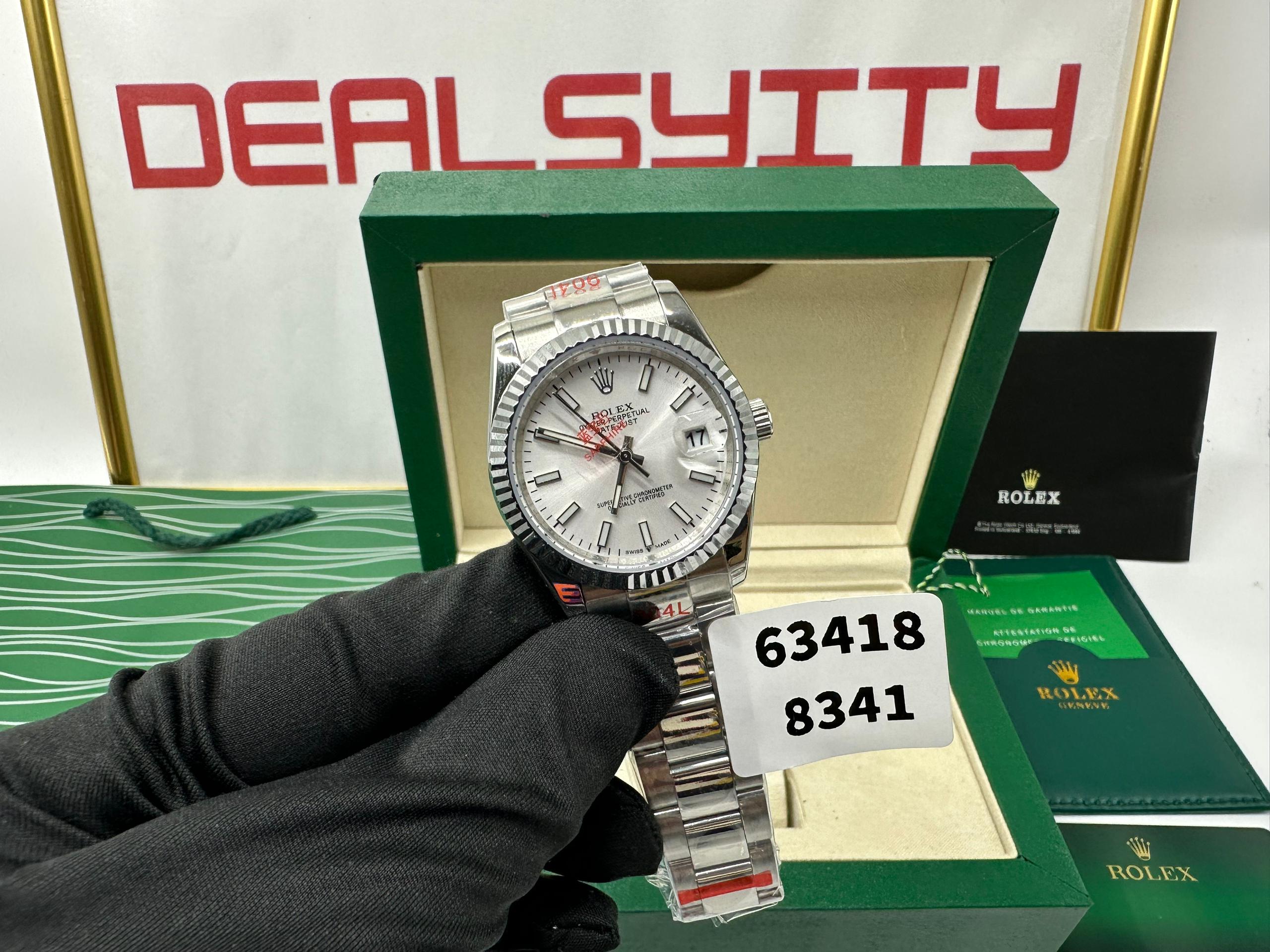 Rolex Oyster Perpetual Date 34mm White Dial 115234