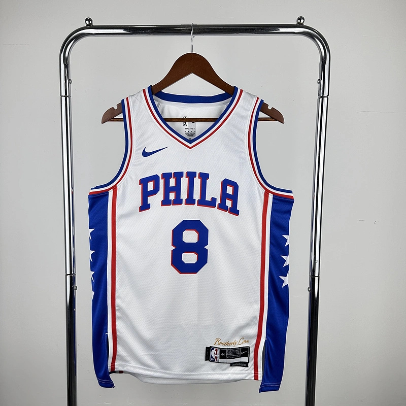 2023 NBA Philadelphia 76ers 8 GEORGE Basketball Jersey