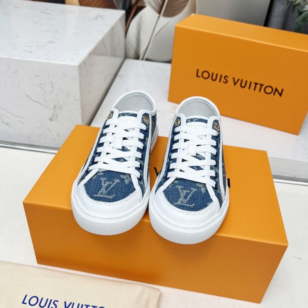 Louis Vuitton Lv Lagoon Sneaker Denim Blue 1Agyg4