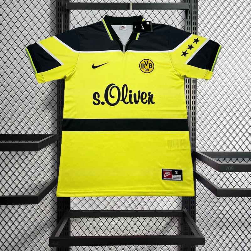 Retro 1997-98 Dortmund home Football jersey retro