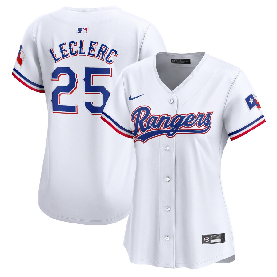 Jose Leclerc Texas Rangers Women's Home Limited Player Jersey White