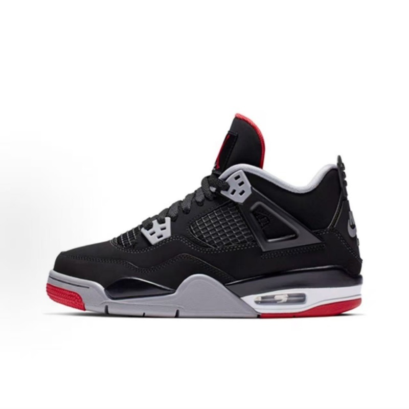 Air Jordan 4 Retro Bred for Woman and Man 36-47