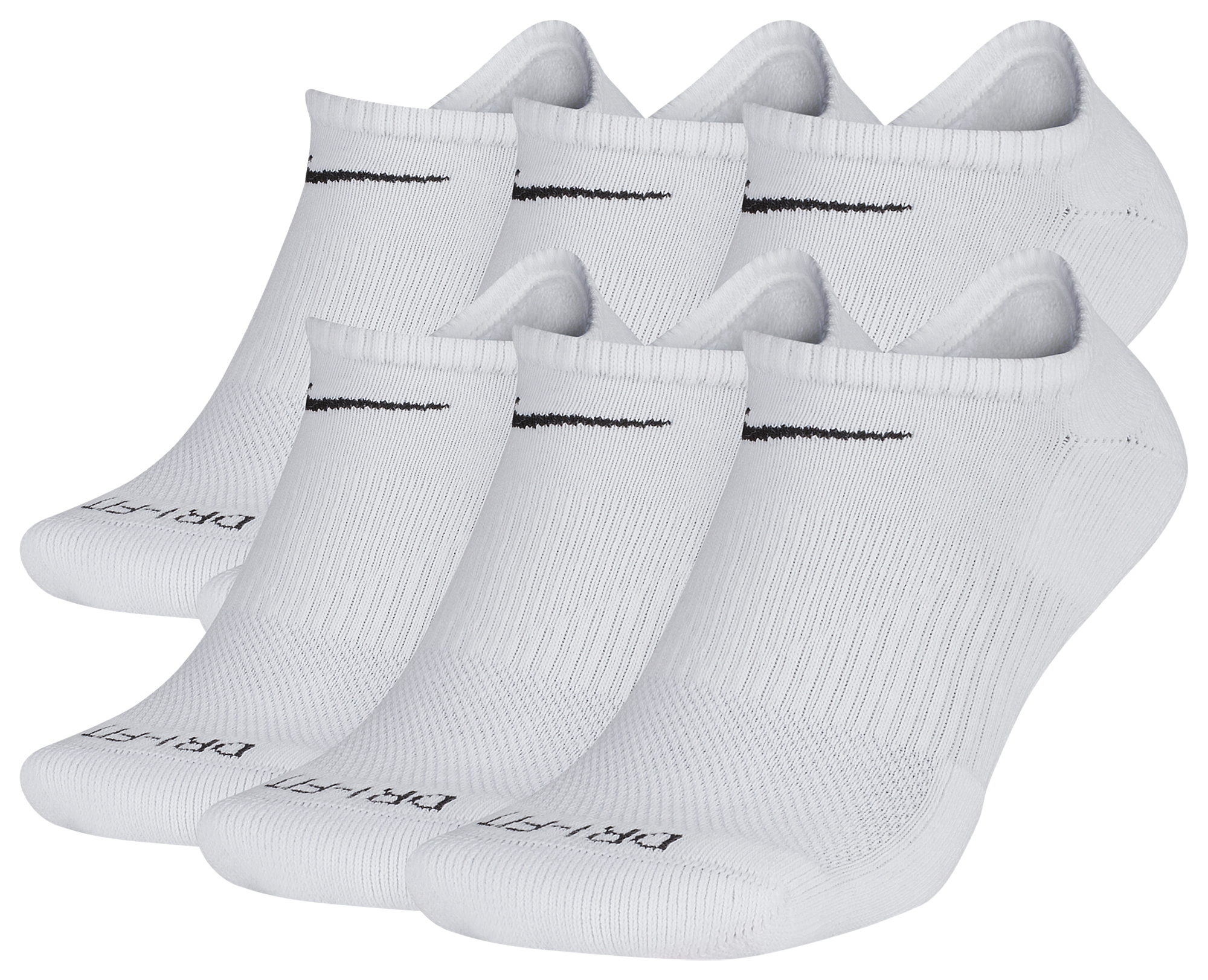 Nike 6 Pack Dri-FIT Plus No Show Socks