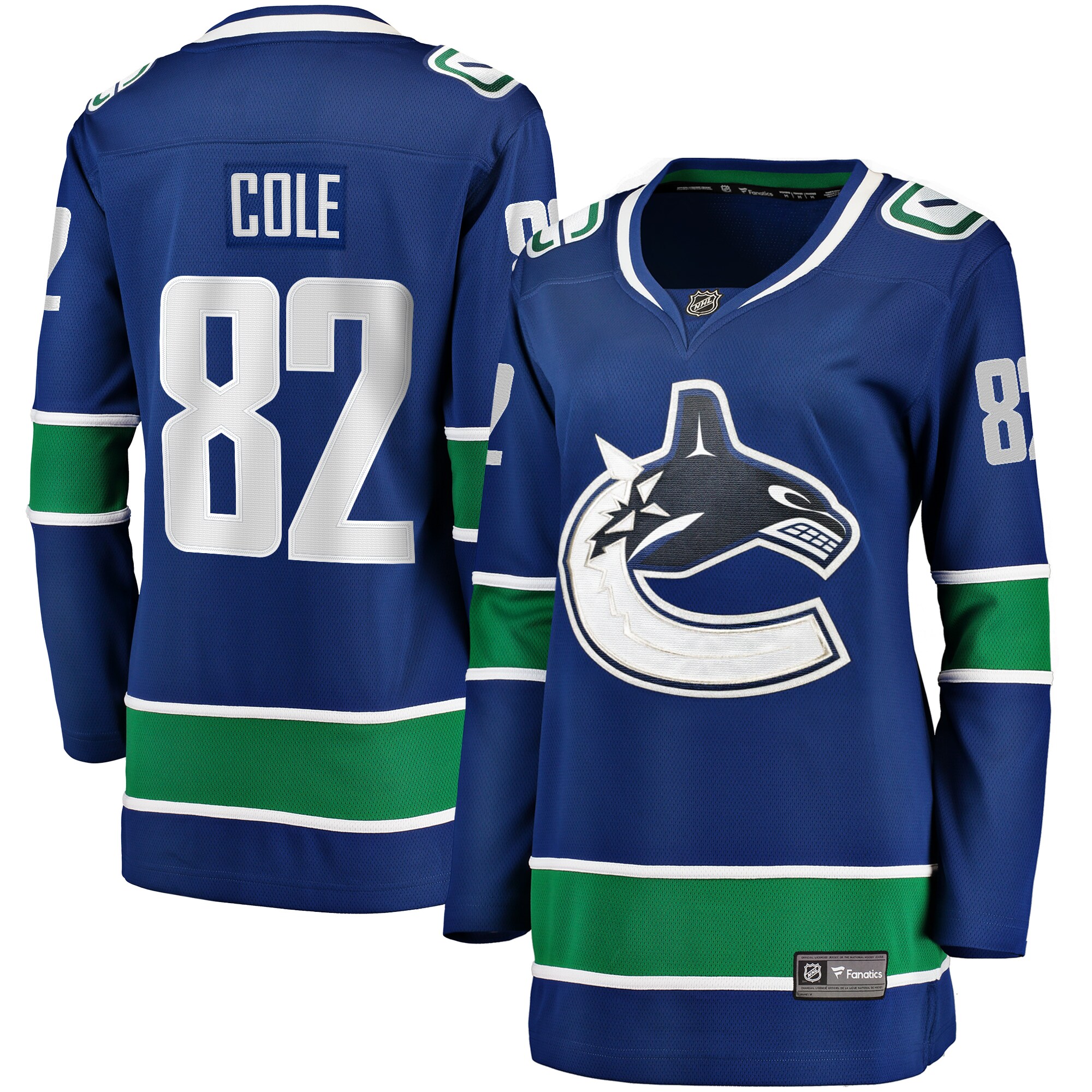 Ian Cole Vancouver Canucks Fanatics Women’s Home Breakaway Player Jersey – Blue