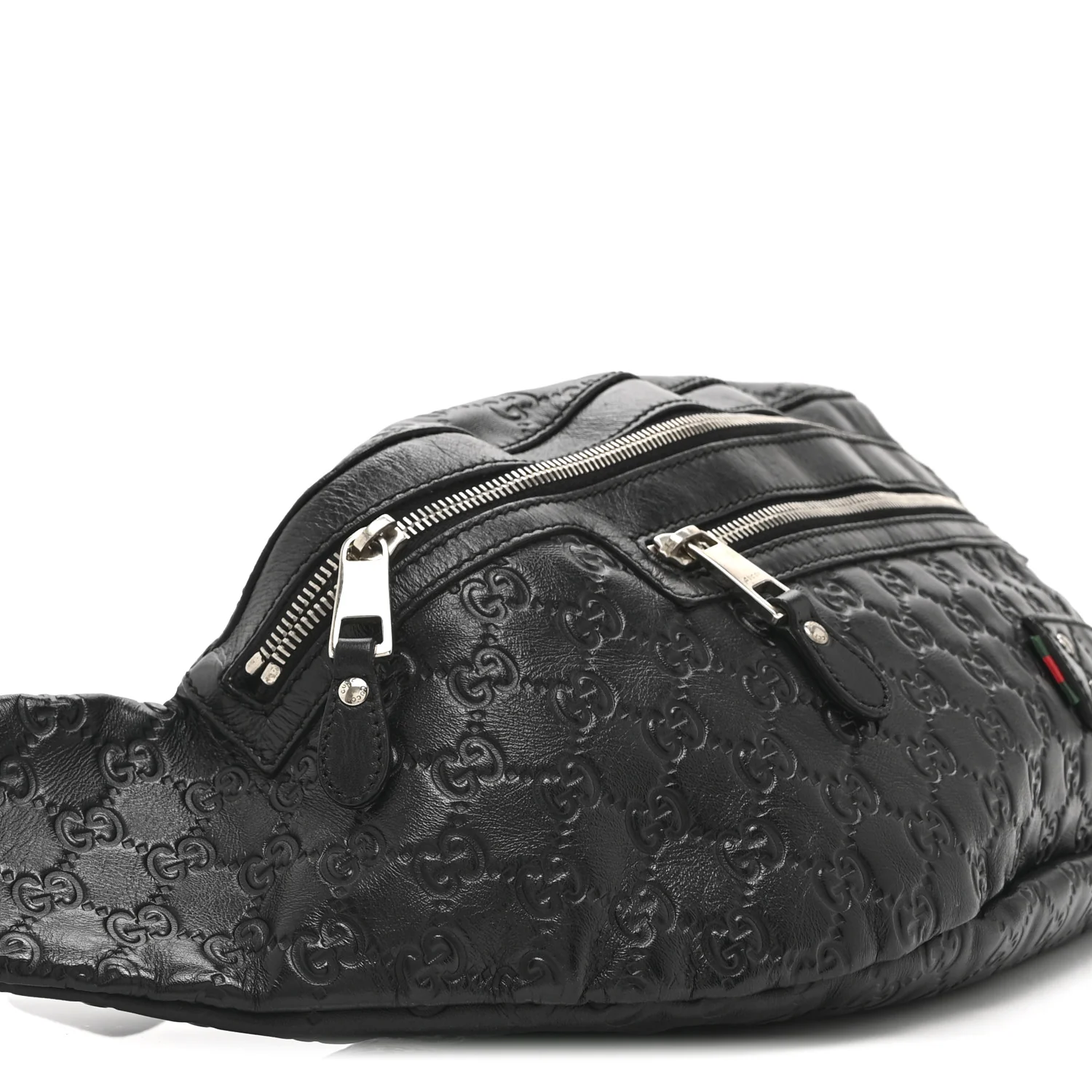 Guccissima Web Belt Bag Black