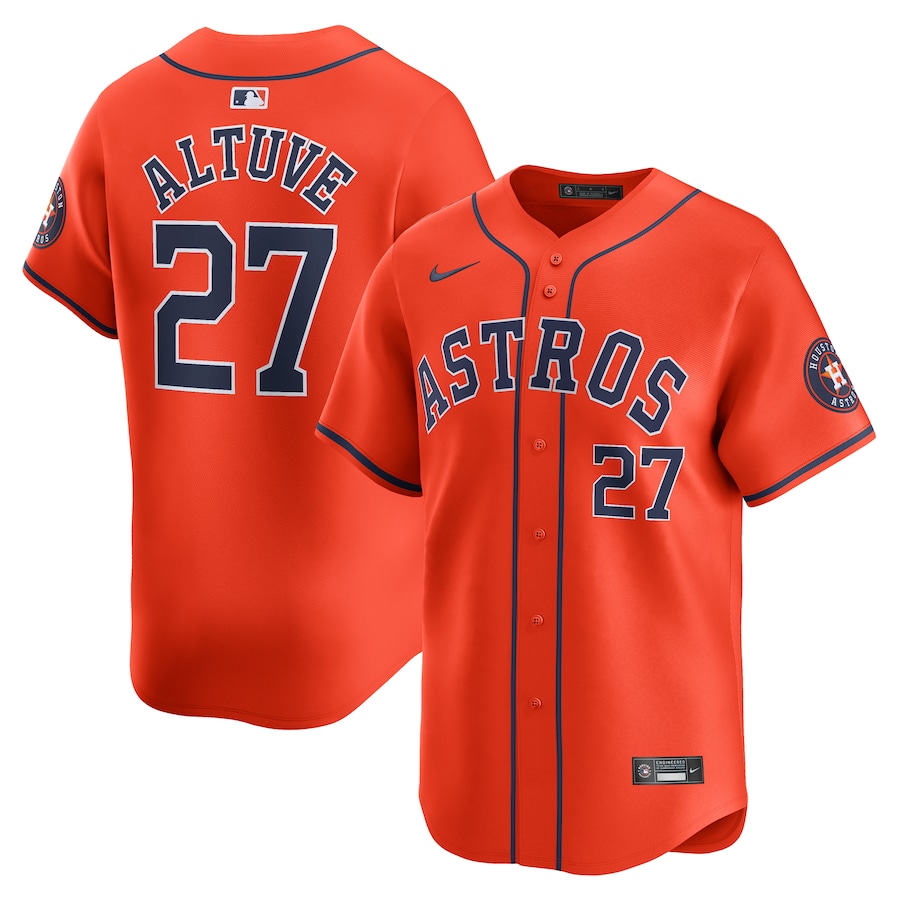 Jose Altuve Houston Astros Alternate Limited Player Jersey  Orange