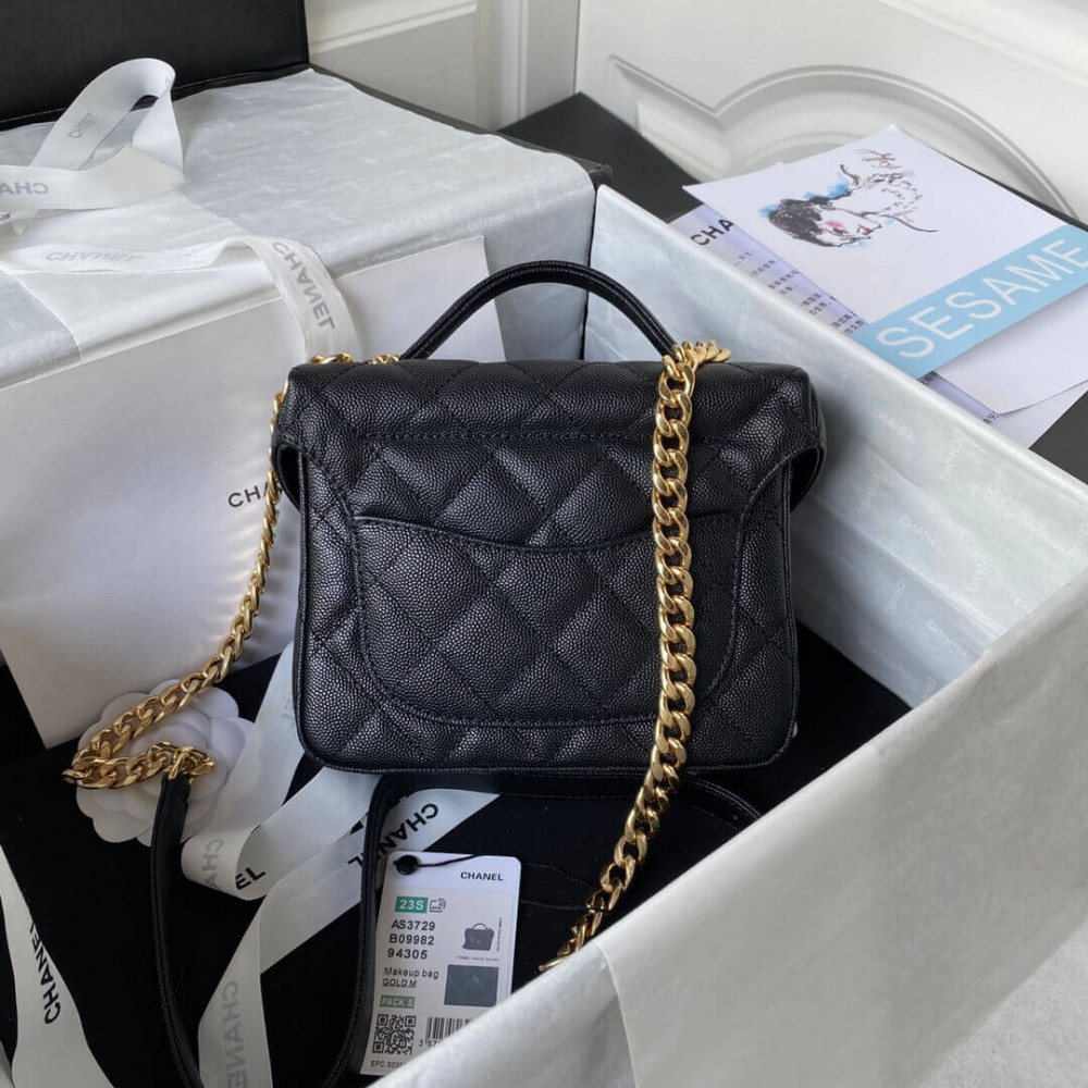Chanel Grained Calfskin Small Vanity Case 17.5cm