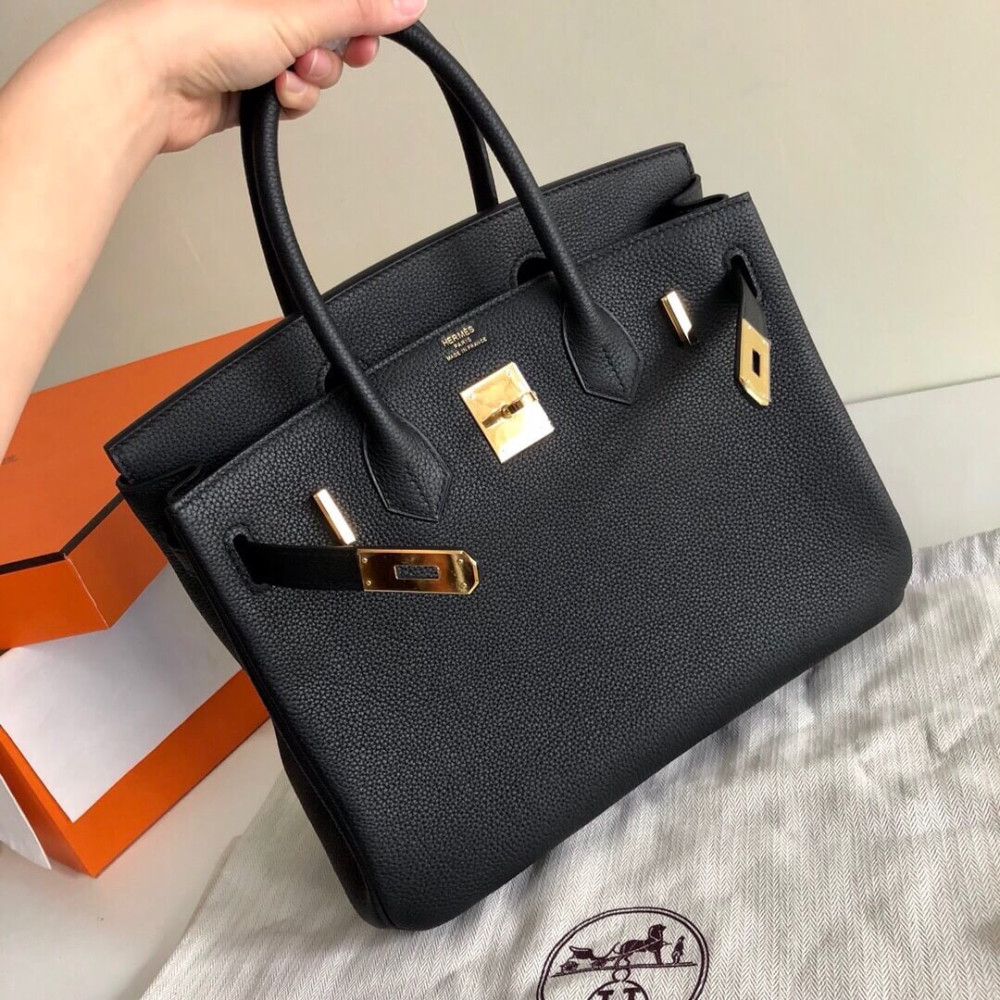 Hermes Black Togo Leather Birkin 30