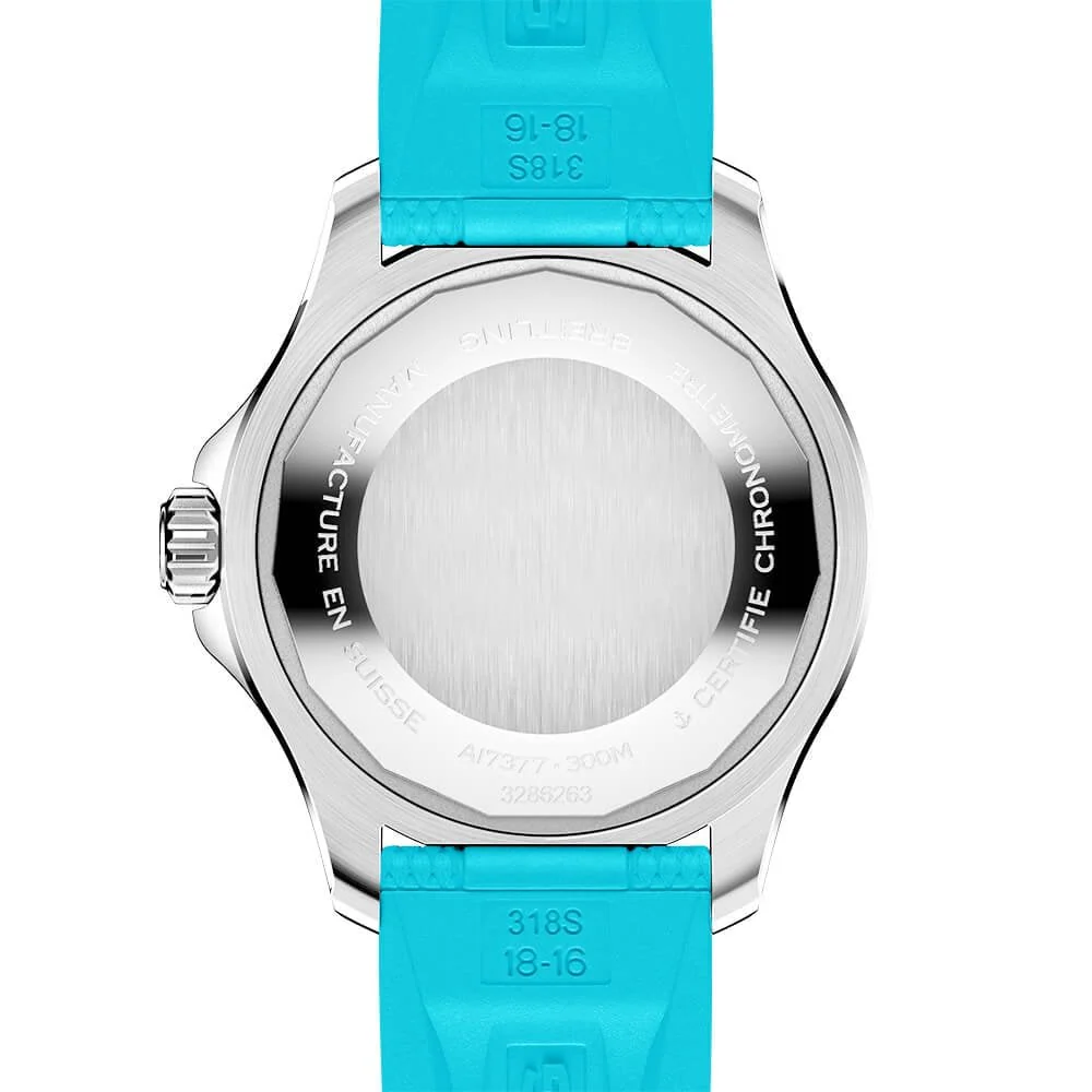 【Free Shipping】【Free Shipping】BREITLINGSuperocean 36mm Turquoise Dial Ladies Automatic Strap Watch