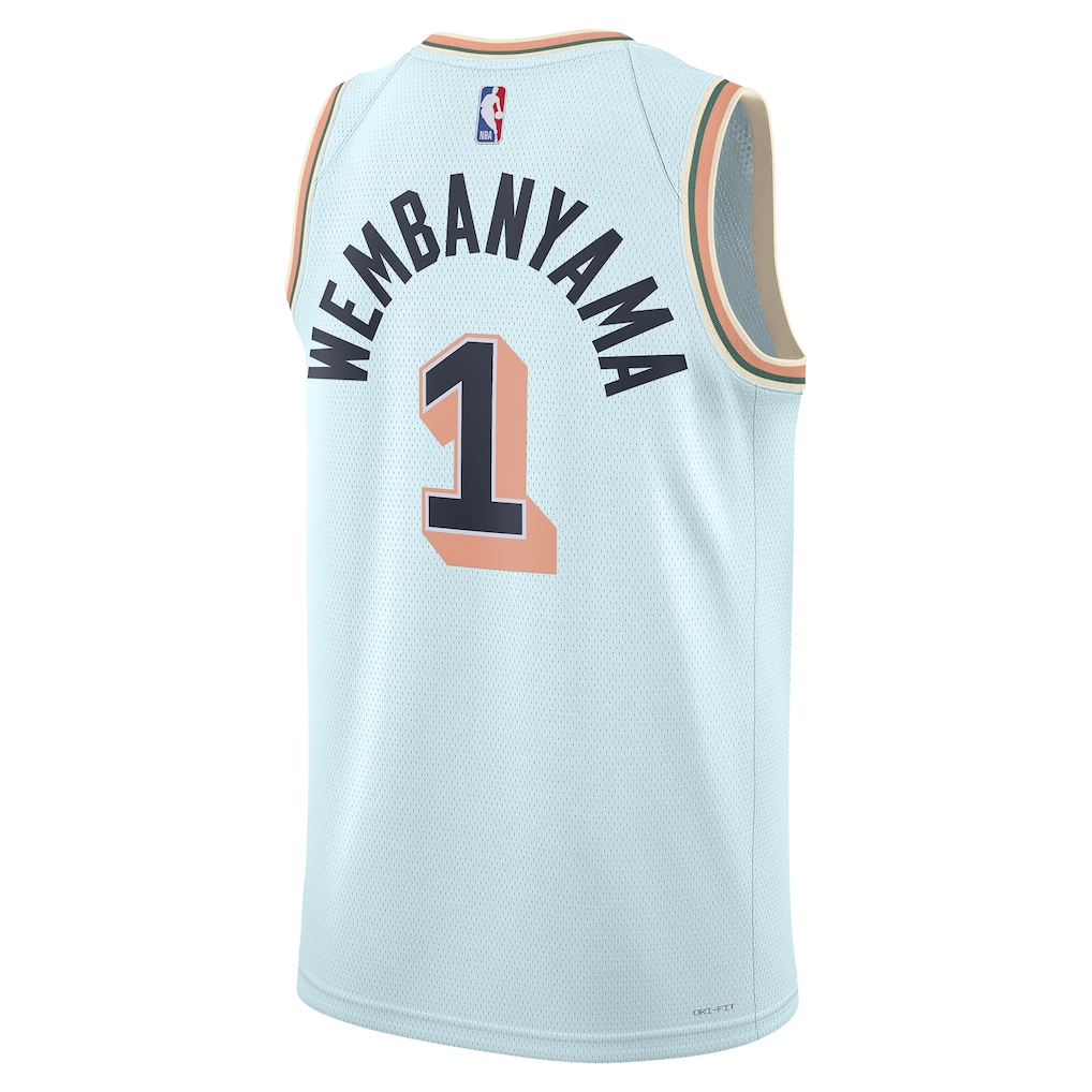 Unisex San Antonio Spurs Victor Wembanyama Light Blue 2024/25 Swingman Jersey - City Edition
