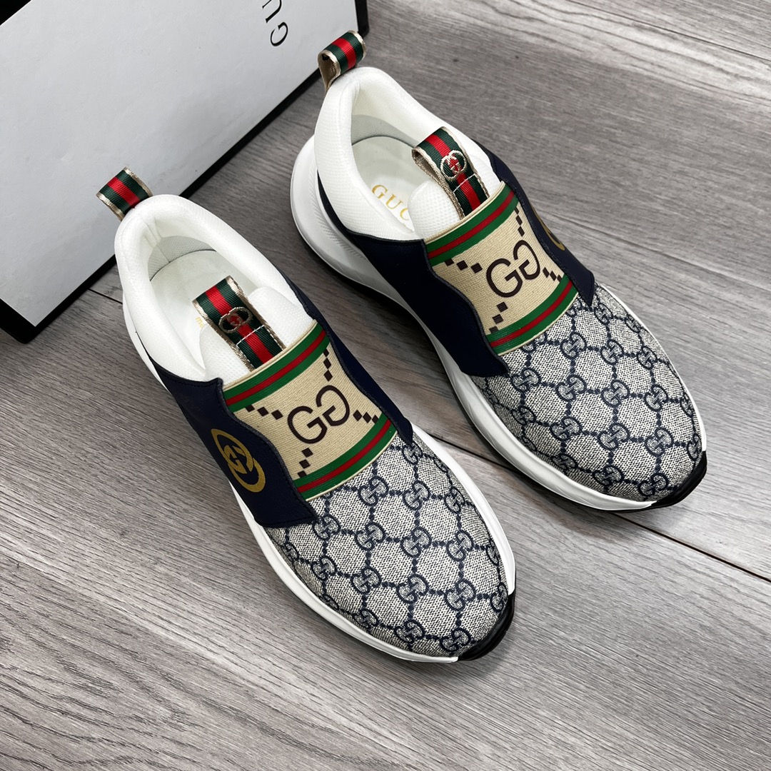 Gucci Sneaker Gg Canvas Blue White