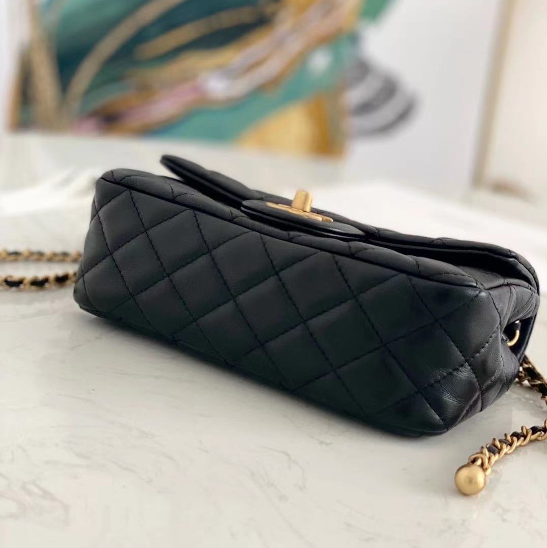Chanel Shoulder Bag Black 20Cm/7.9in Ap1787