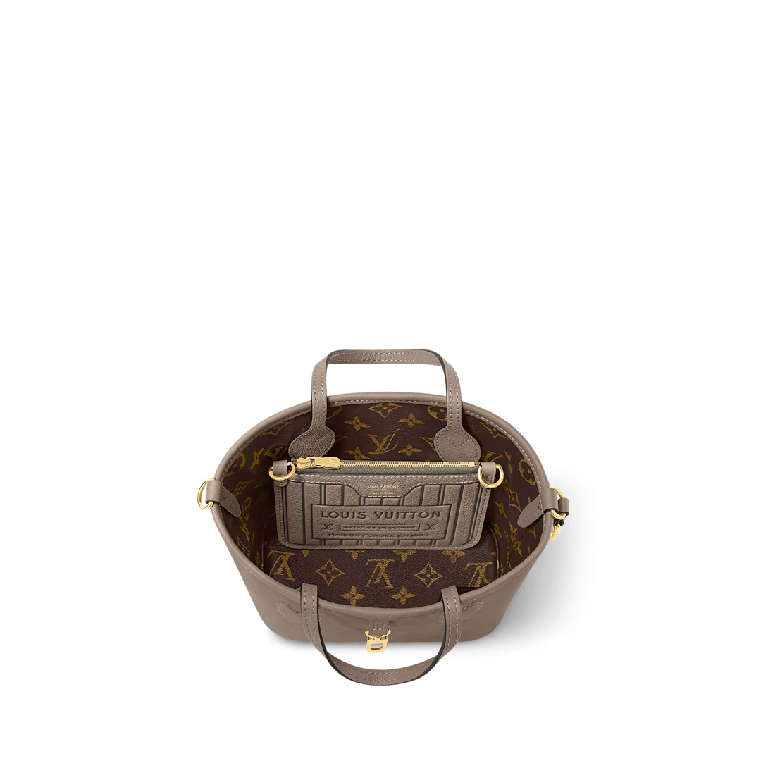 Louis Vuitton Neverfull Bandoulière Inside Out BB Dark Fango Cowhide 26.5cm M12109