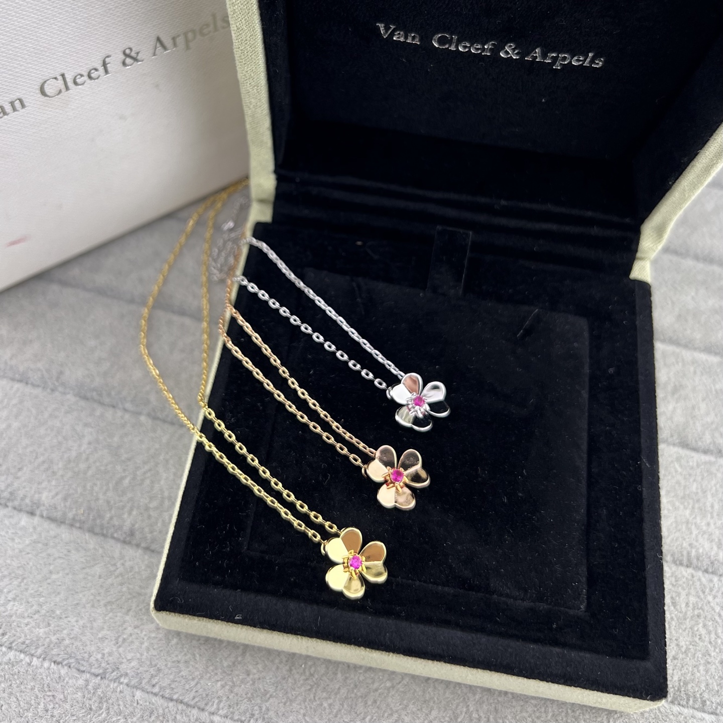 Mini Pendant Necklace, Ruby