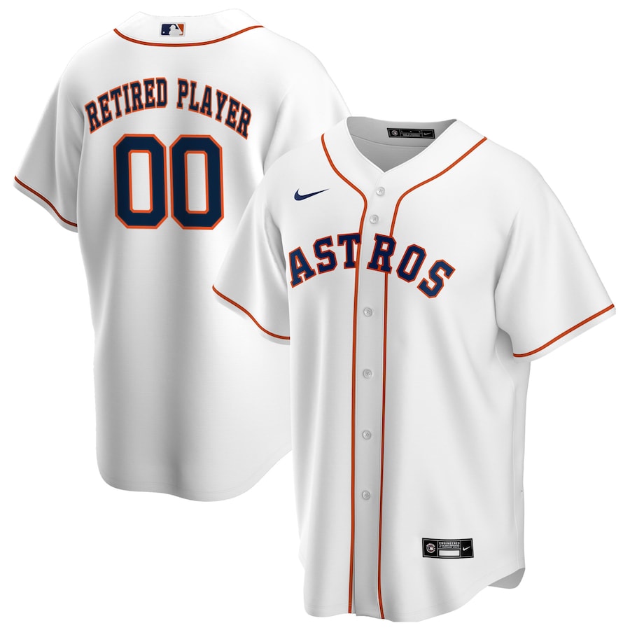 Houston Astros Home Pick-A-Player Retired Roster Jersey White
