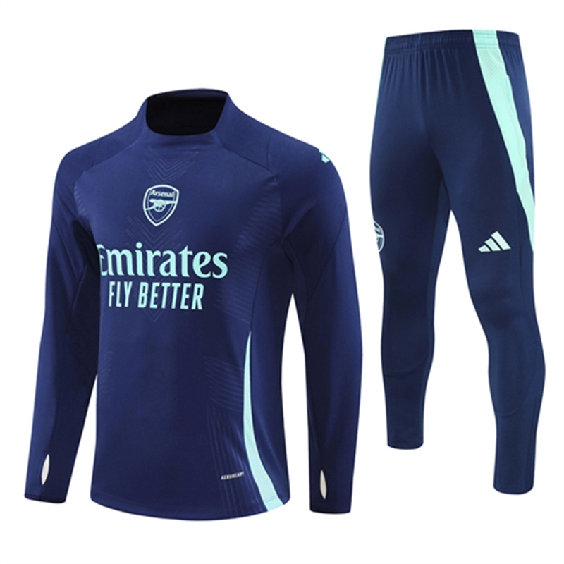 2024-25 Arsenal Royal Blue Long Sleeve Training Suit