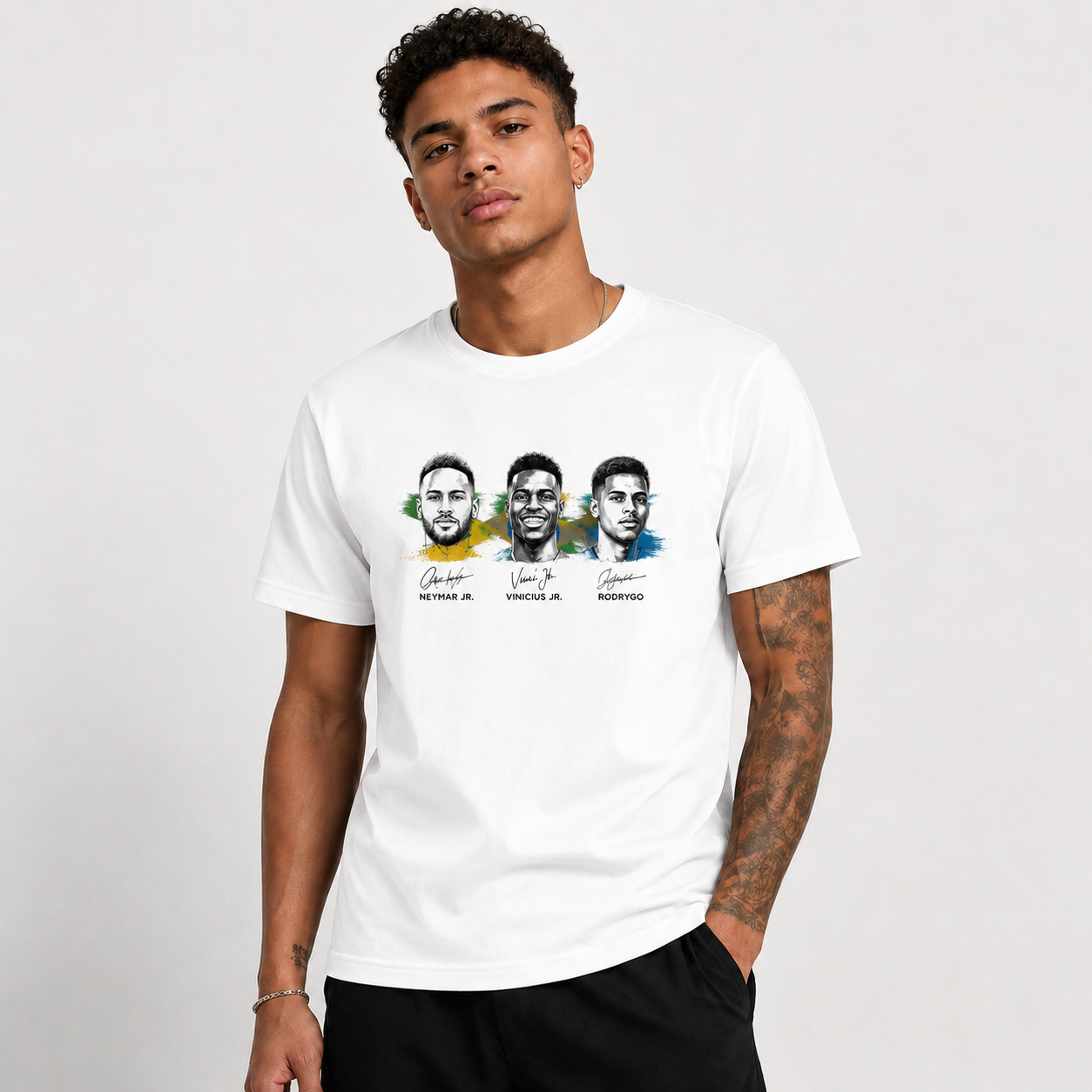 Brazilian Player Pure Cotton T-Shirt – Limited-Time Offer