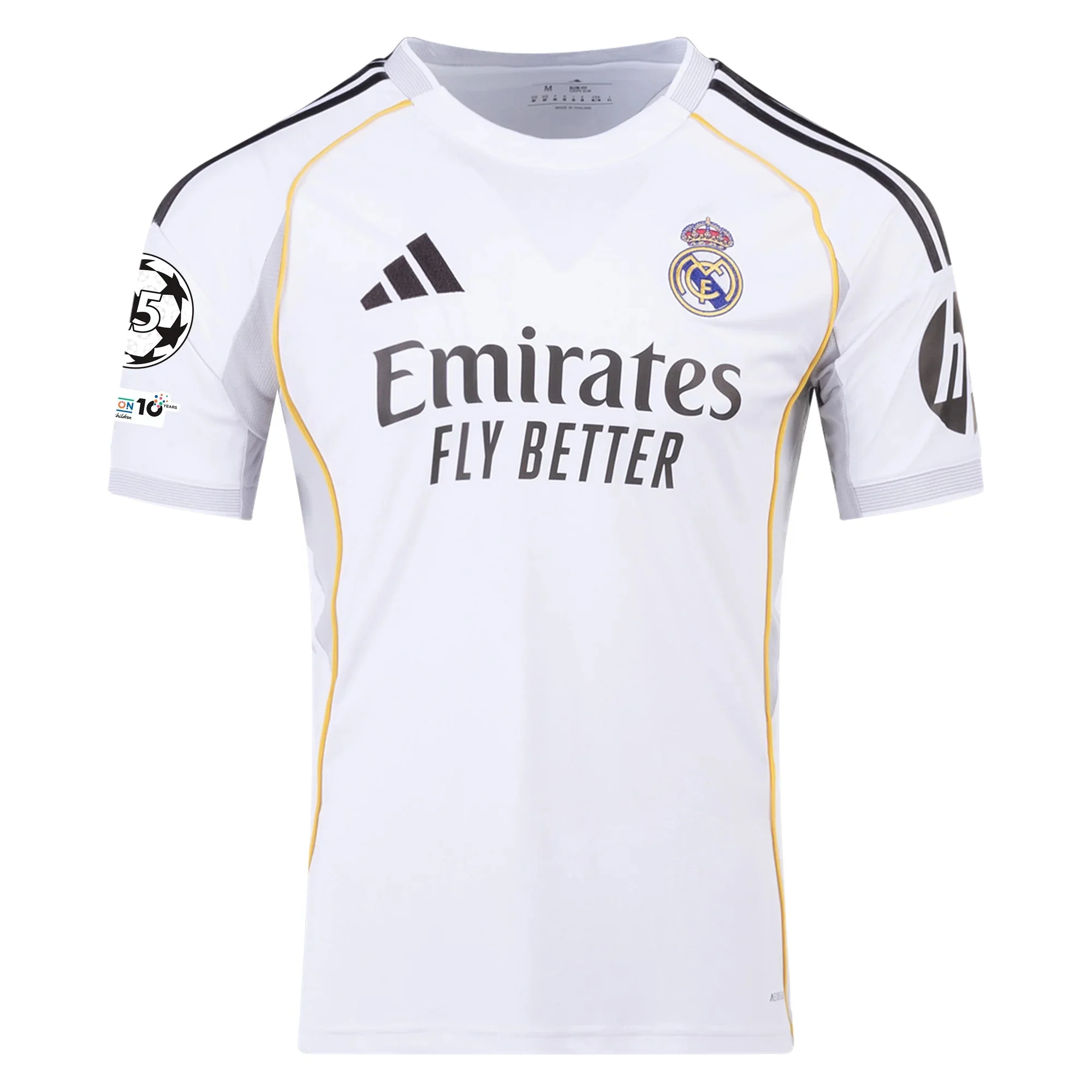 adidas Federico Santiago Valverde Dipetta Real Madrid 25/26 Home Jersey w/ Champions League Patches (White)