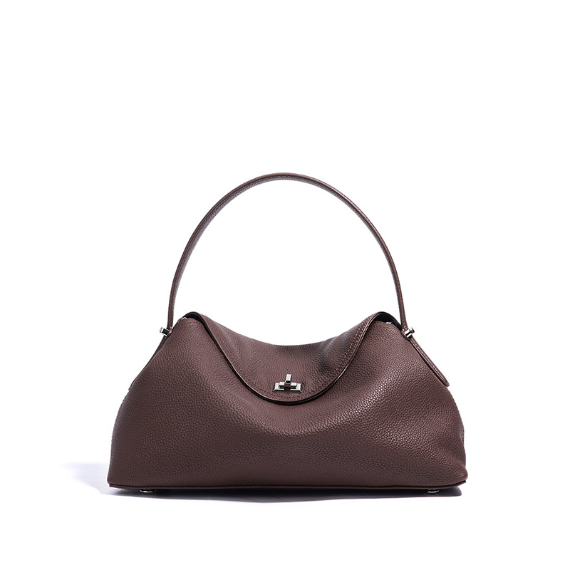 Genuine Leather Women Tote Bags Ladies Shoulder Hand Bags High Quality Real Cowhide Leather Luxury Ladies Top Handle Handbags