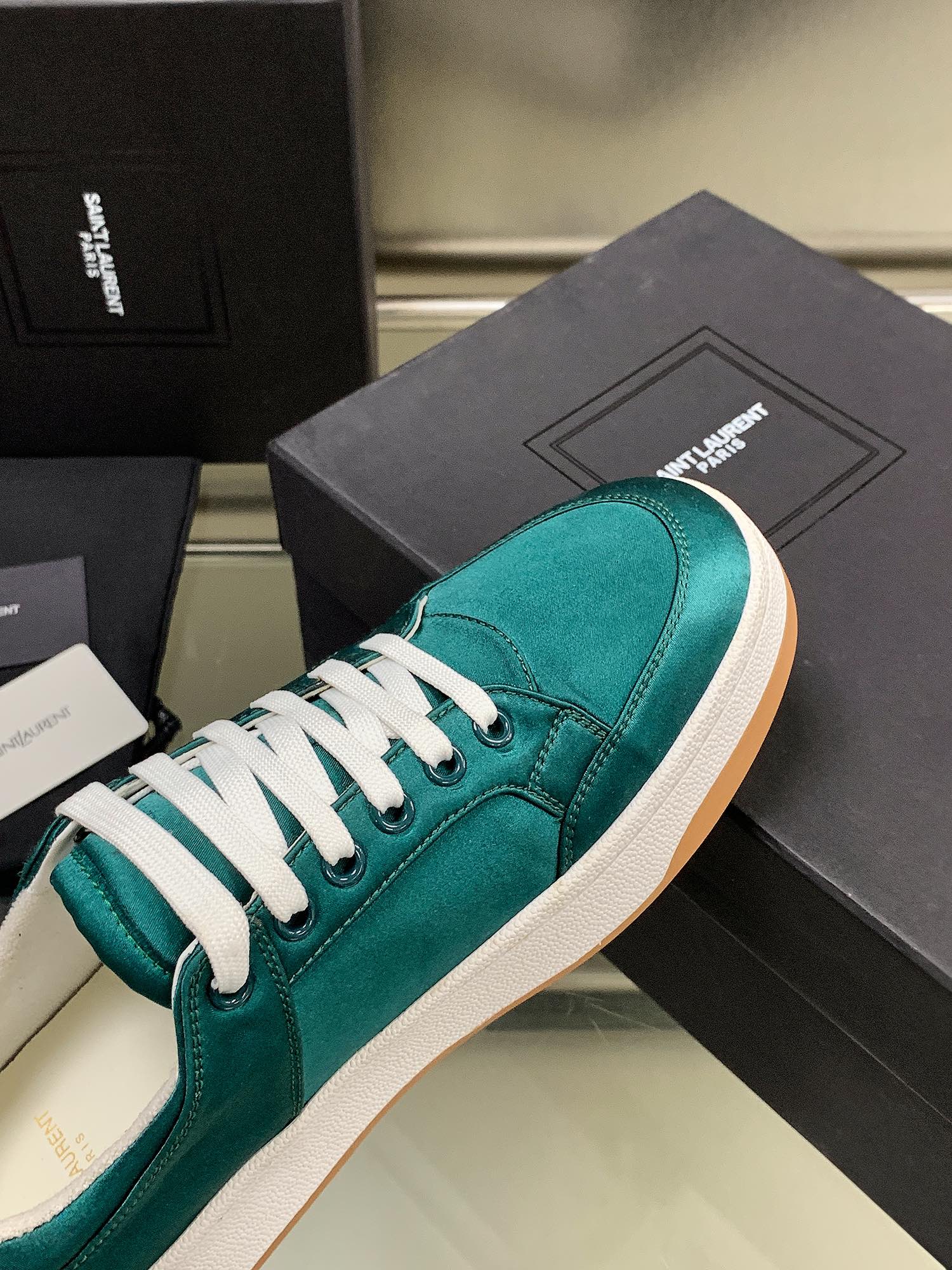 YSL SL/61 SNEAKERS IN PERFORATED LEATHER