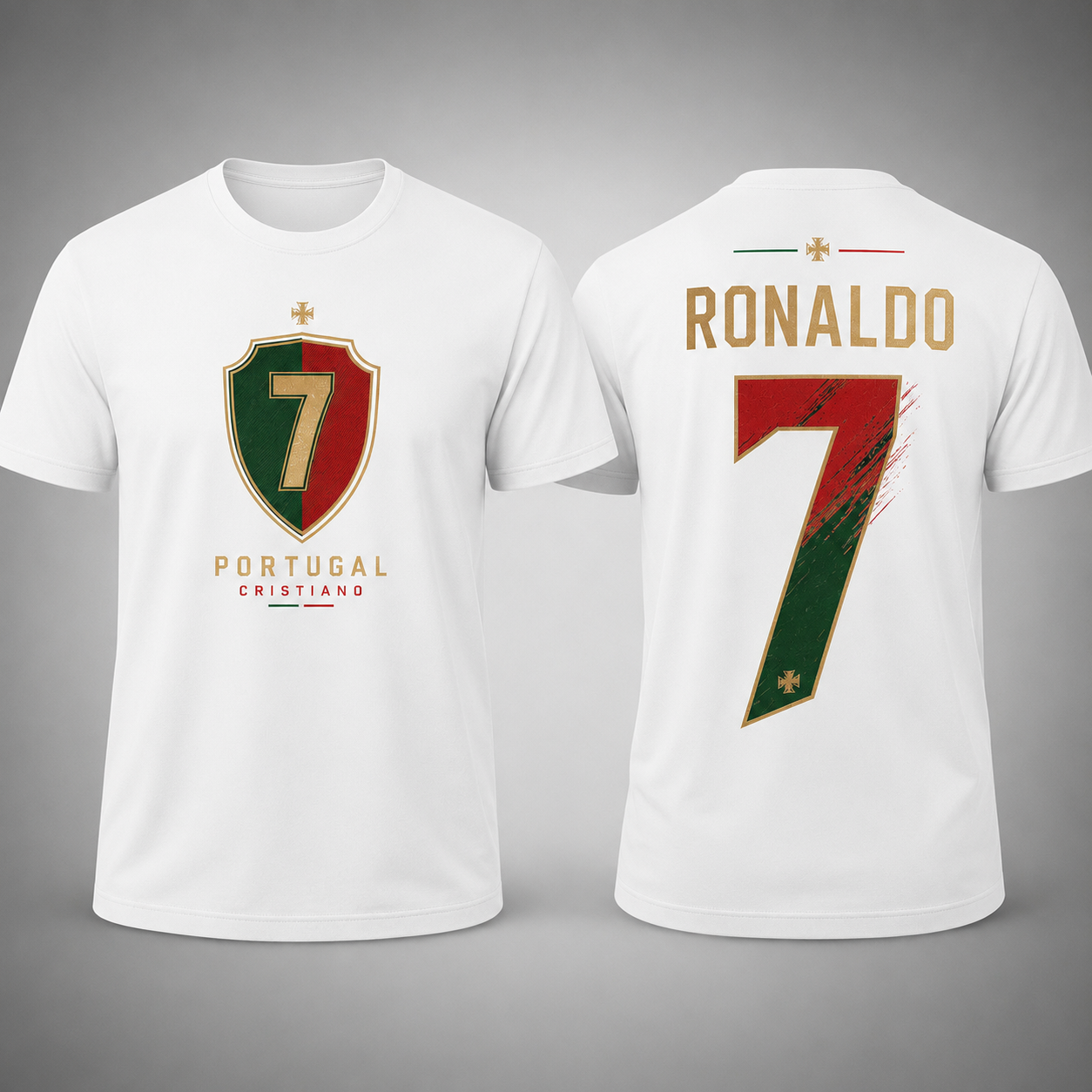 Cristiano Ronaldo Number Pure Cotton T-Shirt – Limited-Time Offer