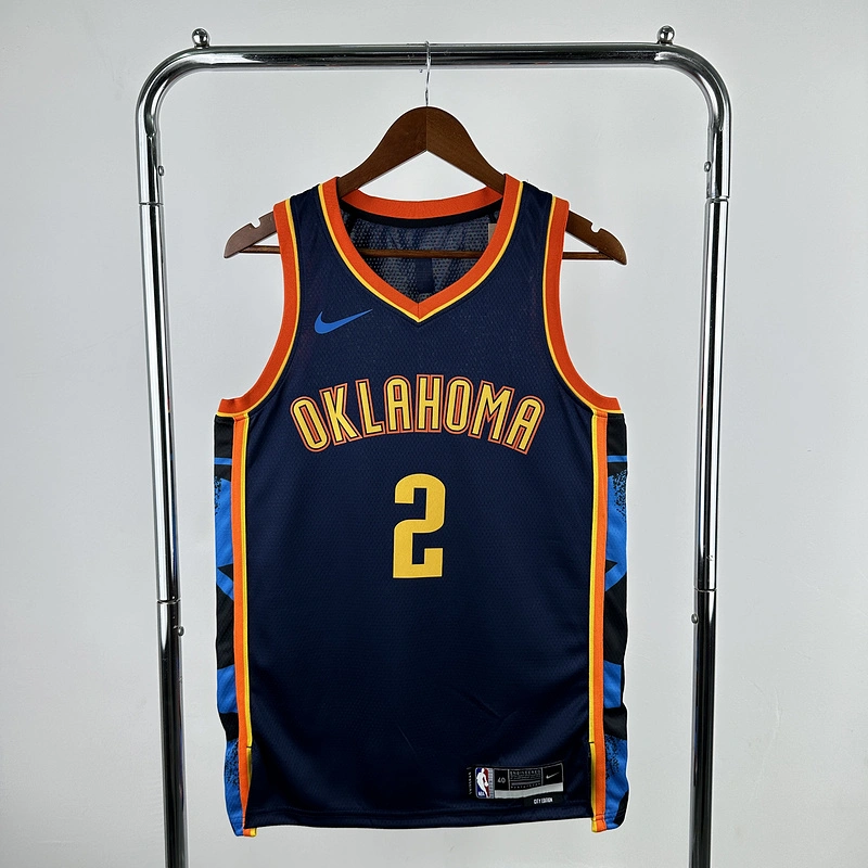 2025 NBA Oklahoma City Thunder 2 GILGEOUS-ALEXANDER Basketball Jersey