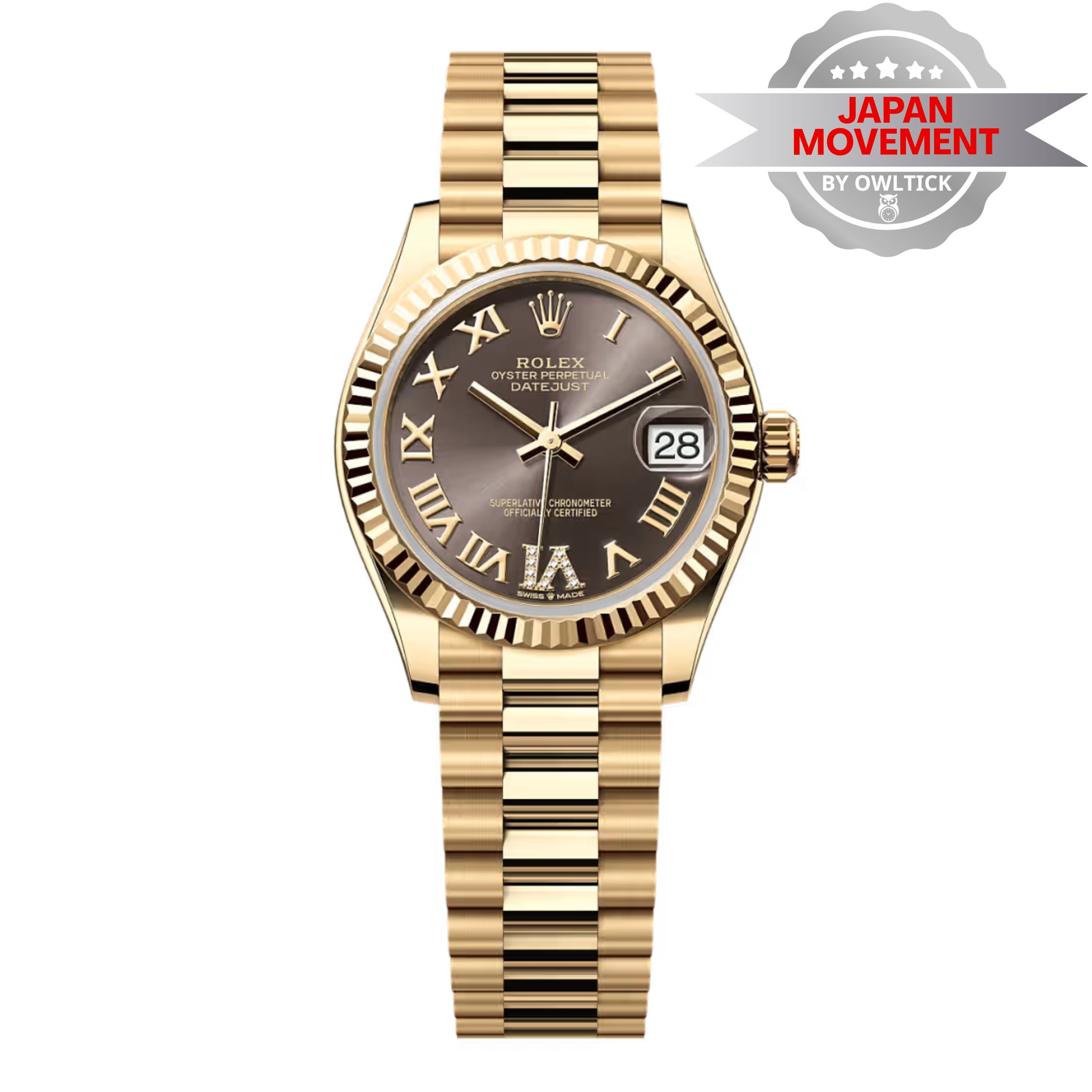 [Superclone] Rolex Datejust 31mm Dark Grey Dial President 278278