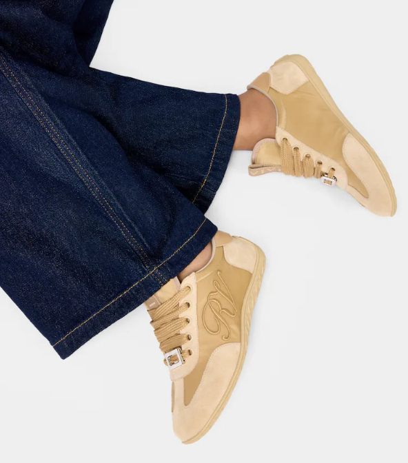 Roger vivier Low Sneakers in suede Beige