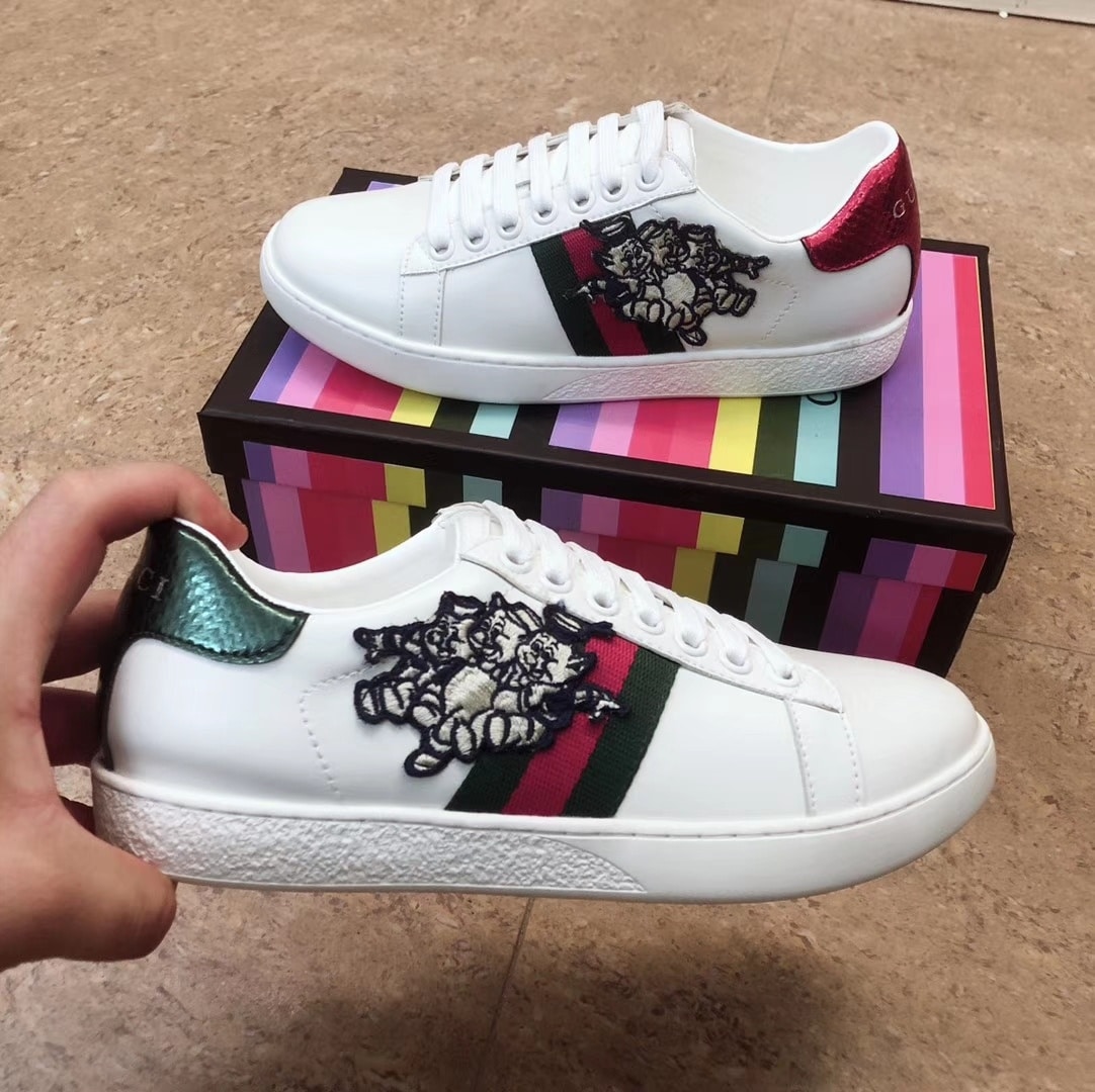 Gucci Women’S Ace Sneaker With Three Little Pig