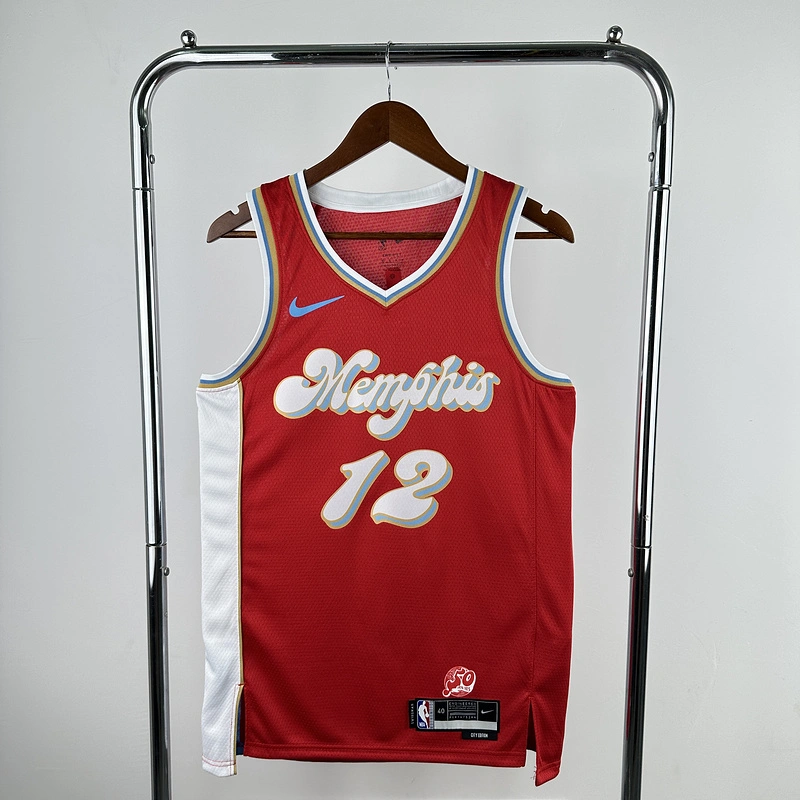 2025 NBA Memphis Grizzlies 12 MORANT Basketball Jersey