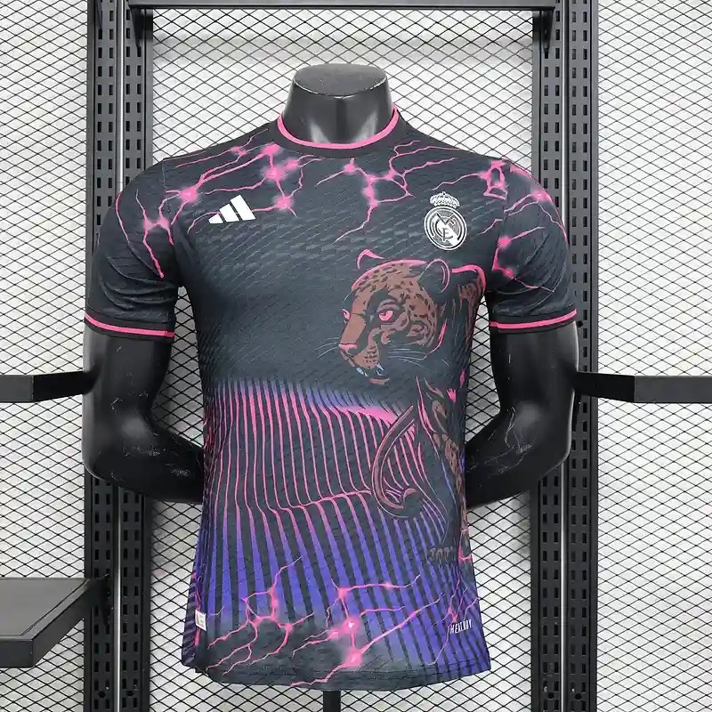 2024/2025 Player Version Real Madrid Purple leopard Special Football Shirt 1:1 Thai Quality