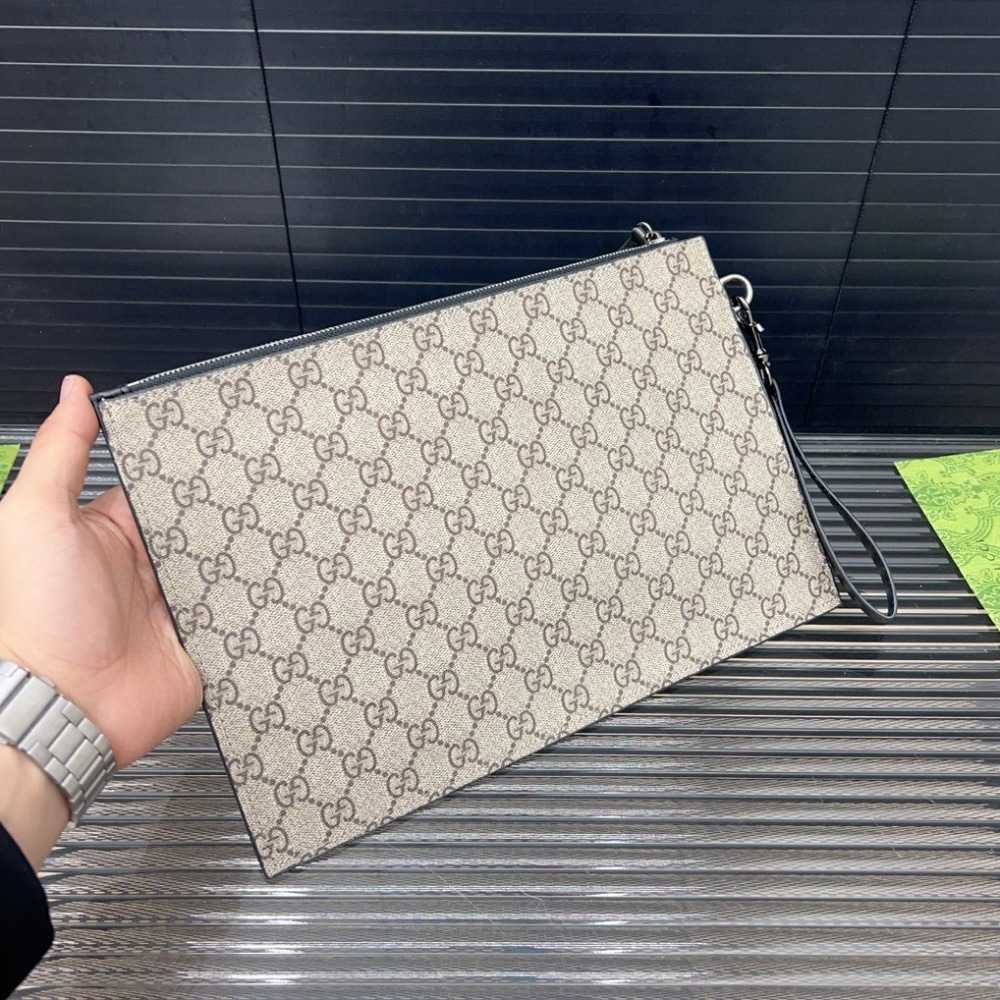 Gucci Bestiary Pouch With Tiger Beige 29Cm