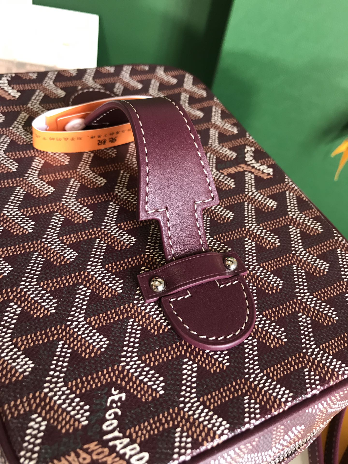 Goyard Muse Vanity Case 20 Cm Wine Red Goyardine Canvas