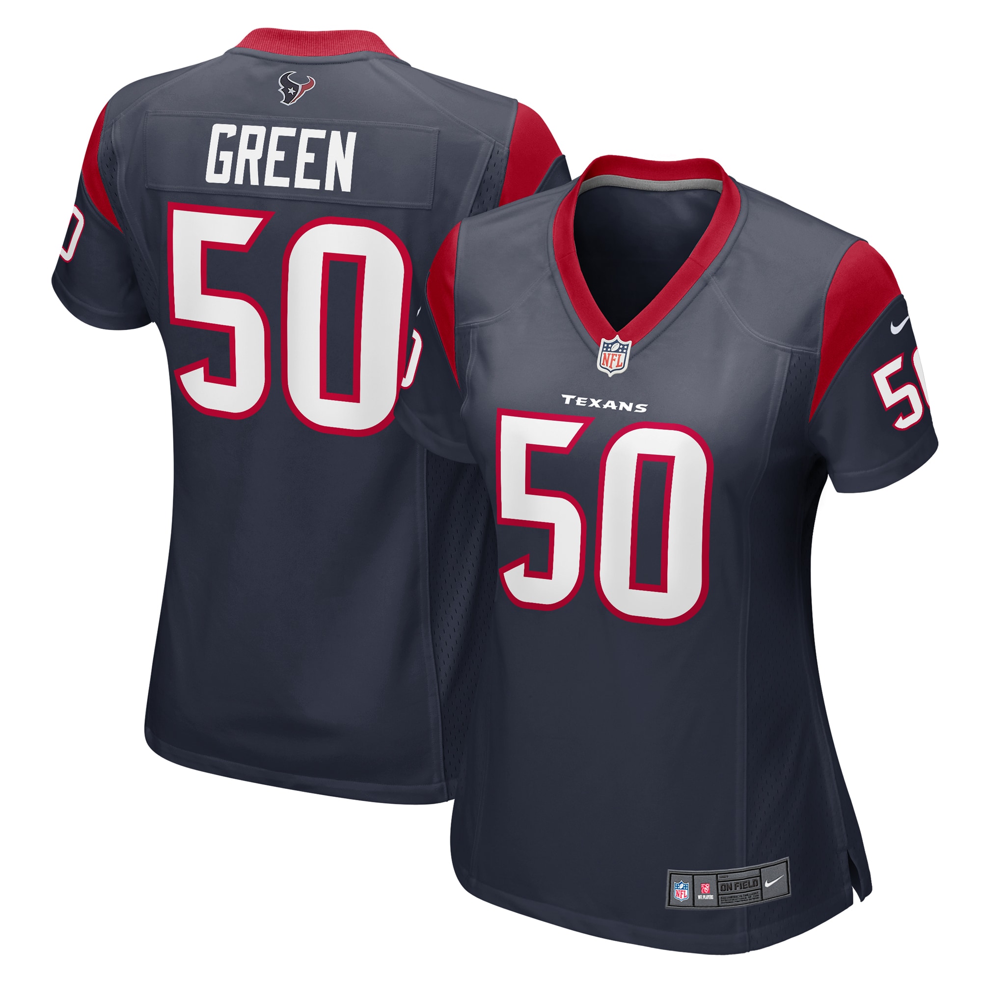 Kendrick Green Houston Texans Nike Women's Team Game Jersey -  Navy