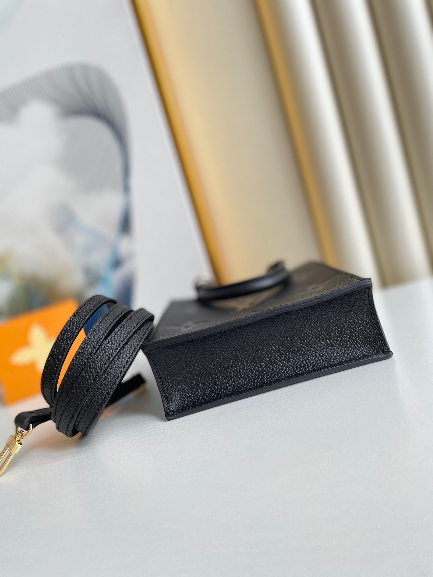 Louis Vuitton Petit Sac Plat 17Cm Black