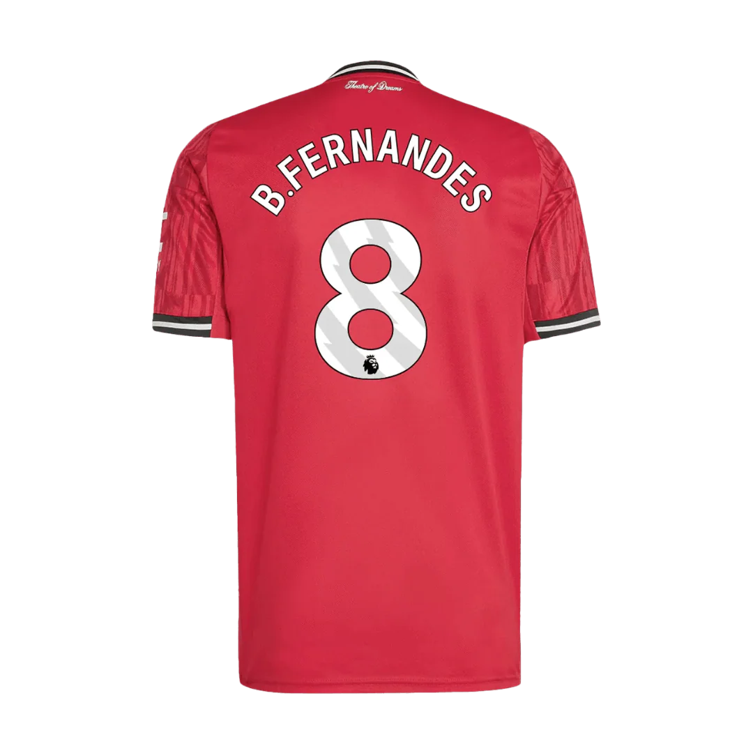 B.FERNANDES #8 Manchester United Home Soccer Jersey 2025/26