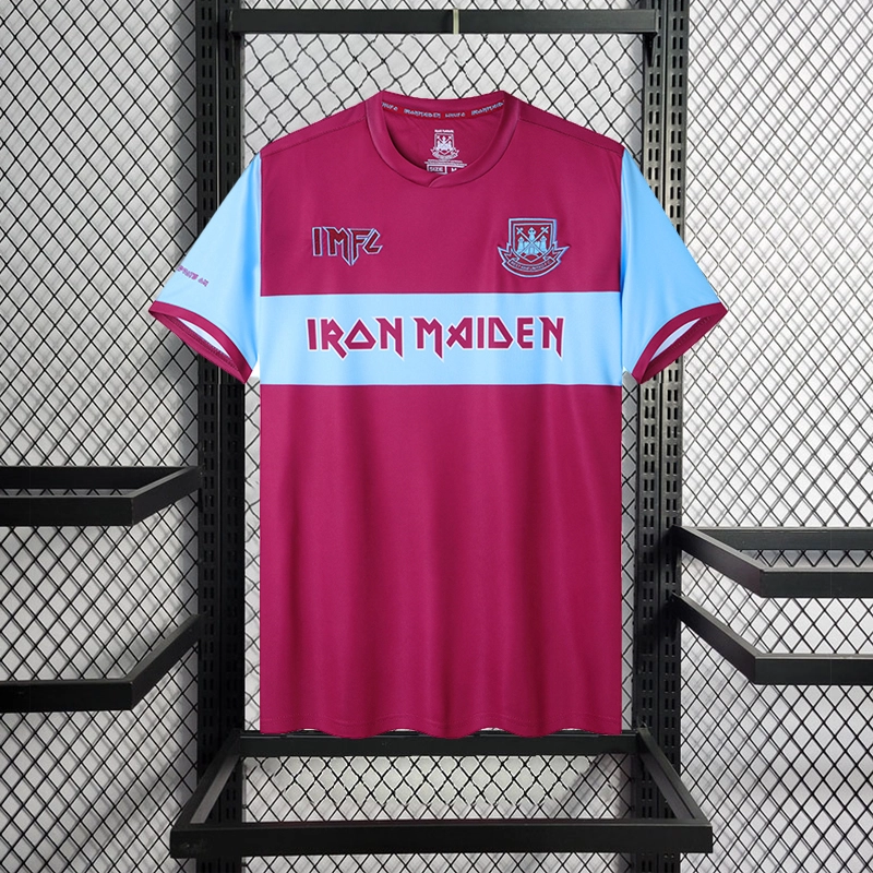 Retro 2020-21 West Ham Iron Maiden home Football jersey Retro