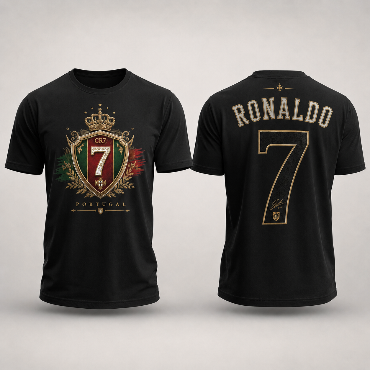 Cristiano Ronaldo Number Pure Cotton T-Shirt – Limited-Time Offer